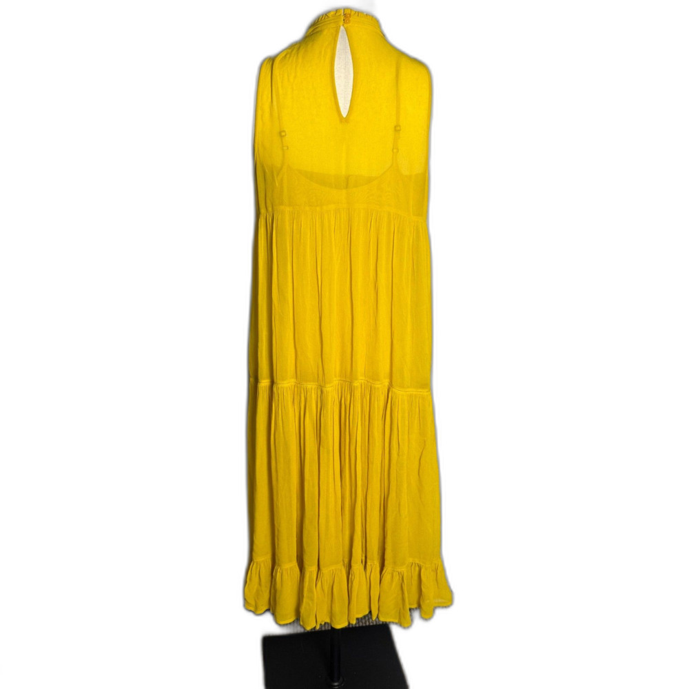 SUNDANCE CATALOG Beaded High Neck Halter Dress Large Indian Inspired Boho Gypsy - Picture 2 of 15